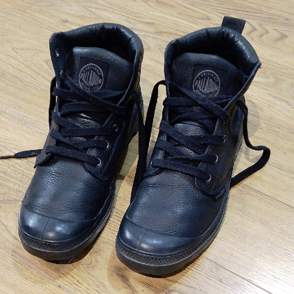 Palladium Men's Black Leather Boots